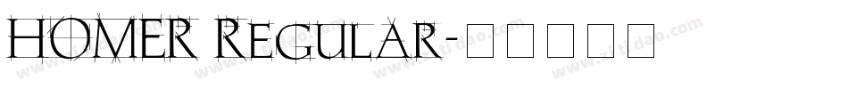 HOMER Regular字体转换